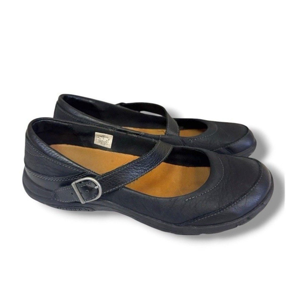 Merrell Dassie Black Leather Mary Jane Flats Size 8.5 Women's Sporty Gorpcore